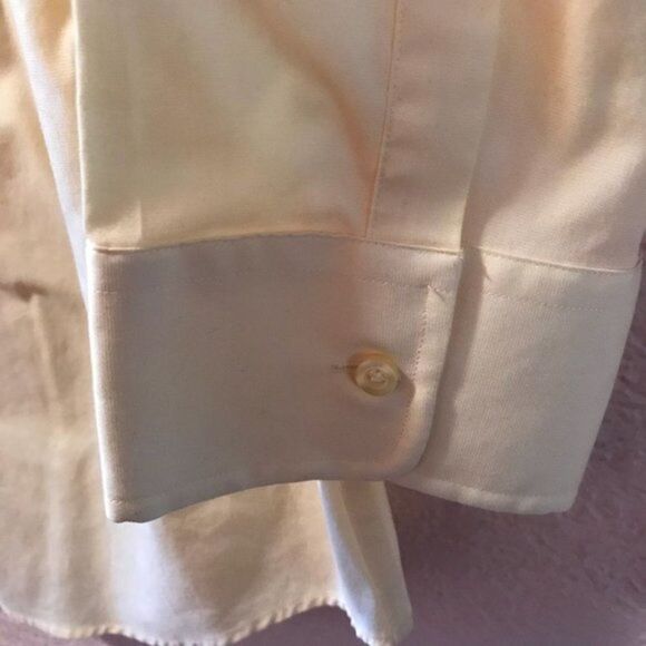 NWOT. Light button down yellow shirt. - Picture 3 of 4